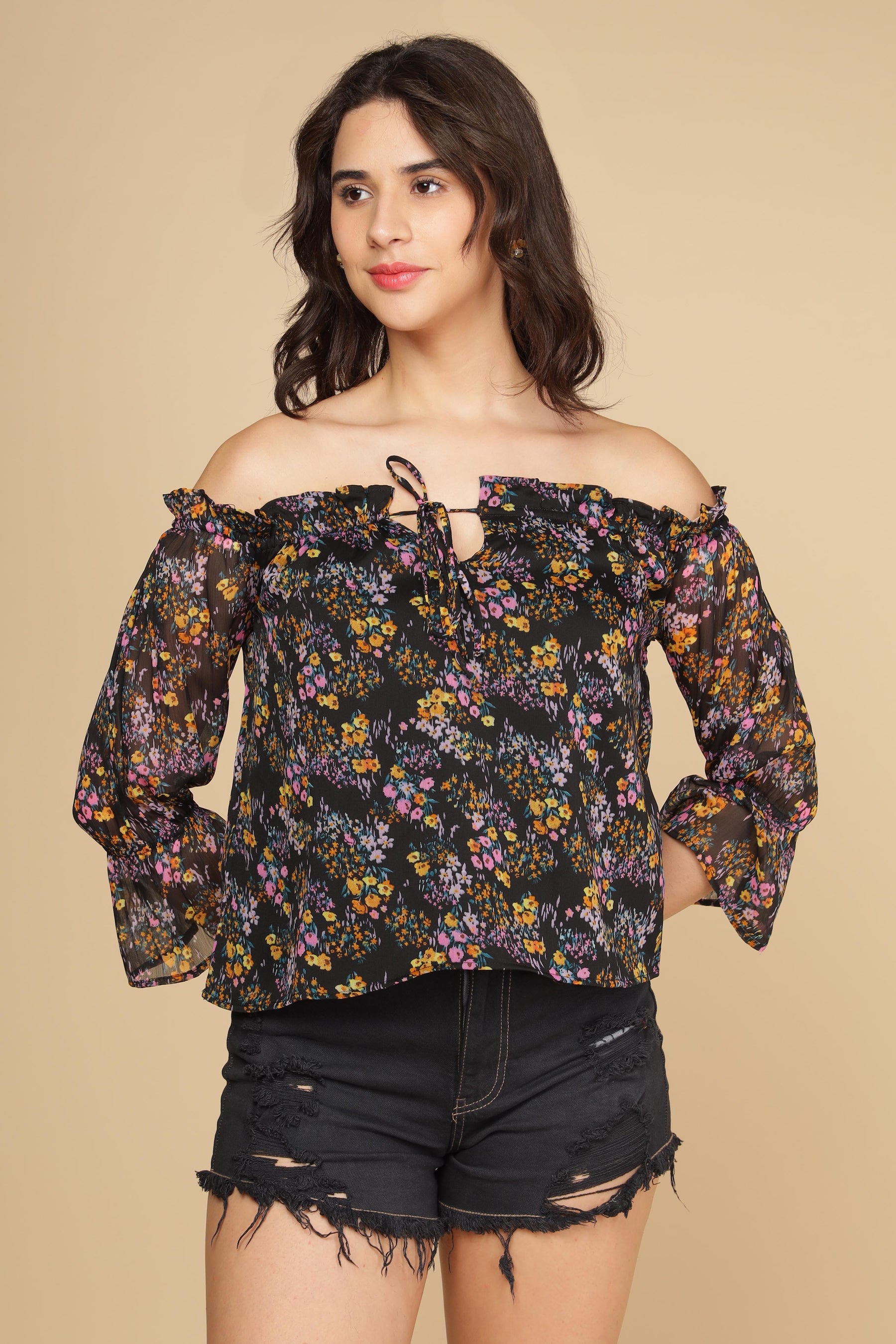 MULTI FLORAL TOP