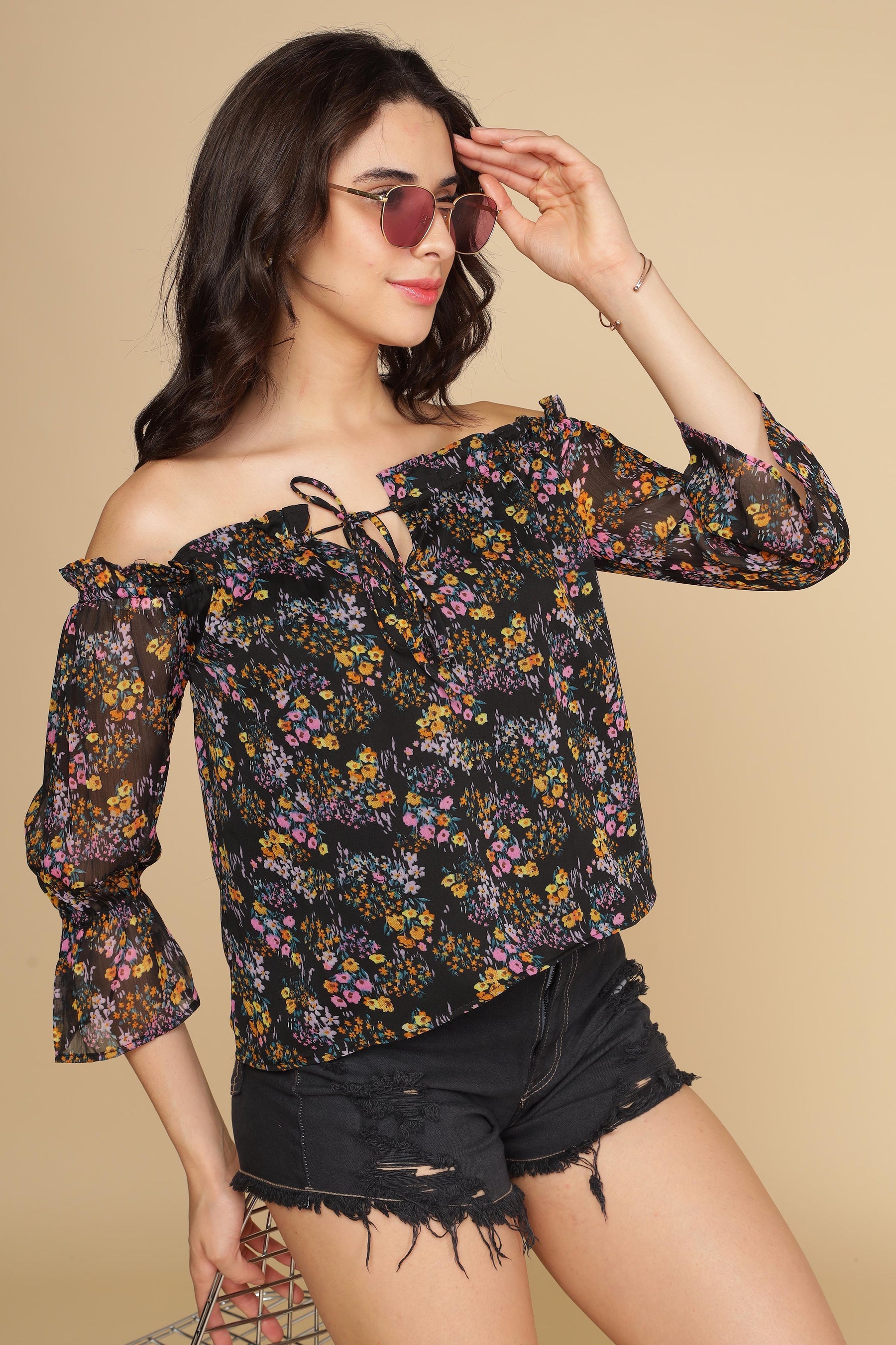 MULTI FLORAL TOP