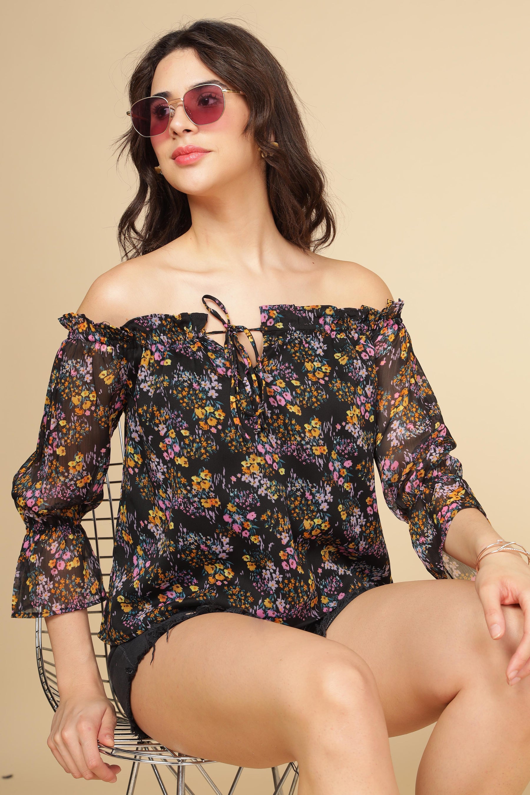 MULTI FLORAL TOP