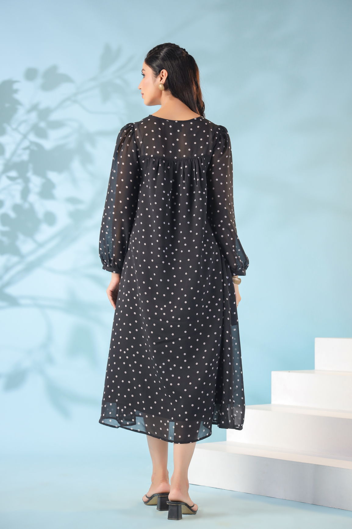 BLACK POLKA MIDI