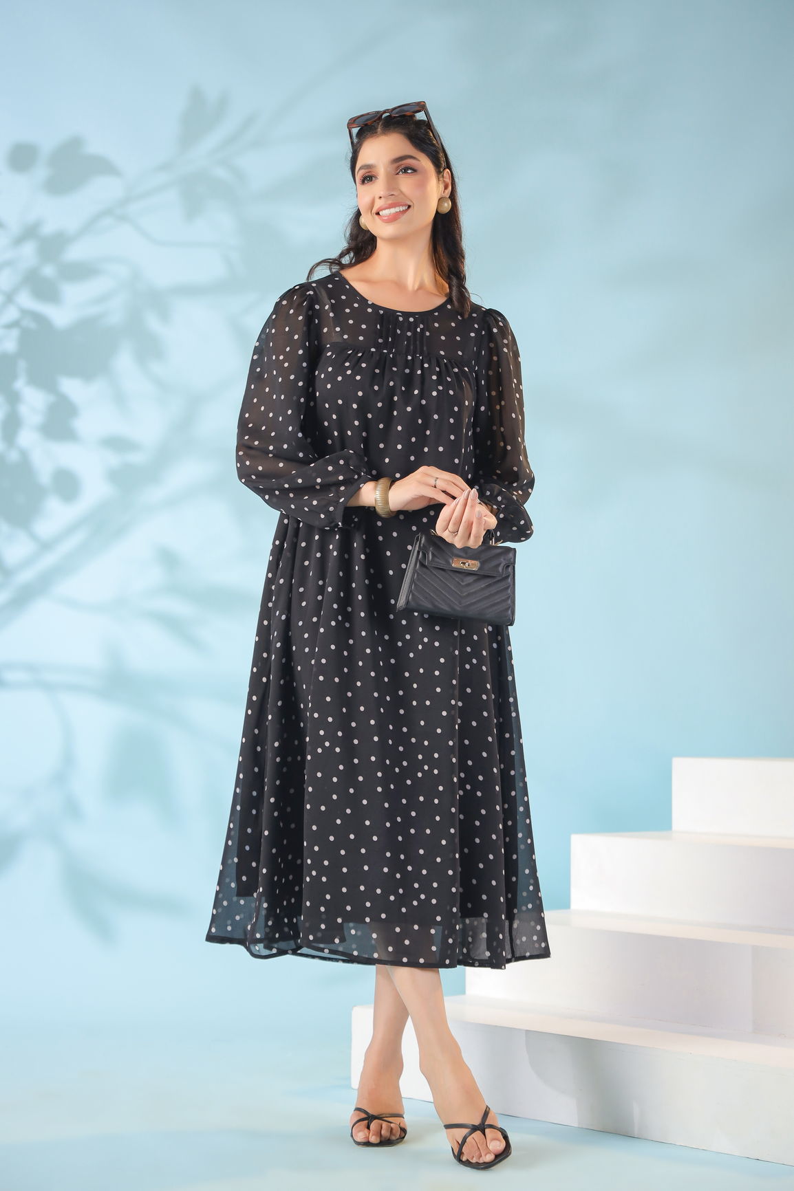 BLACK POLKA MIDI