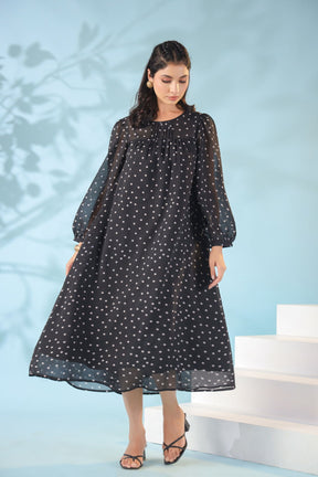 BLACK POLKA MIDI