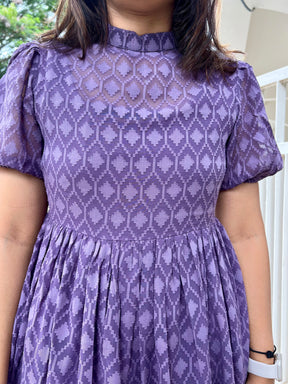 PLUMP PURPLE JACQUARD MAXI - POLAGO PLUS