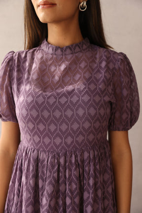 PLUMP PURPLE JACQUARD MAXI - POLAGO PLUS