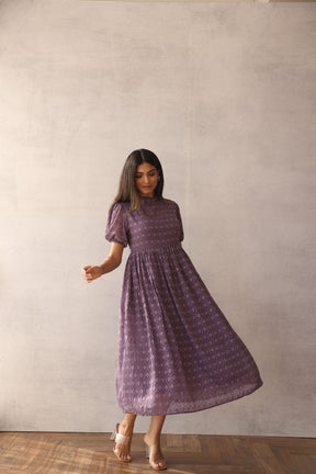 PLUMP PURPLE JACQUARD MAXI - POLAGO PLUS