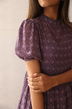 PLUMP PURPLE JACQUARD MAXI - POLAGO PLUS