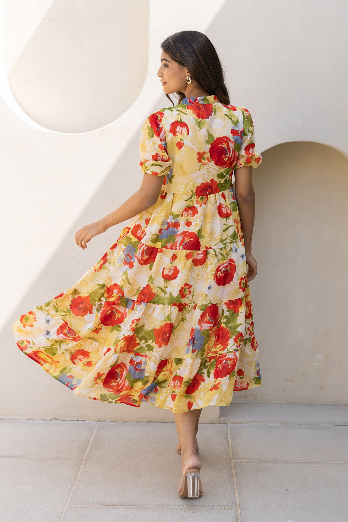 YELLOW ROSE FLOWER MAXI