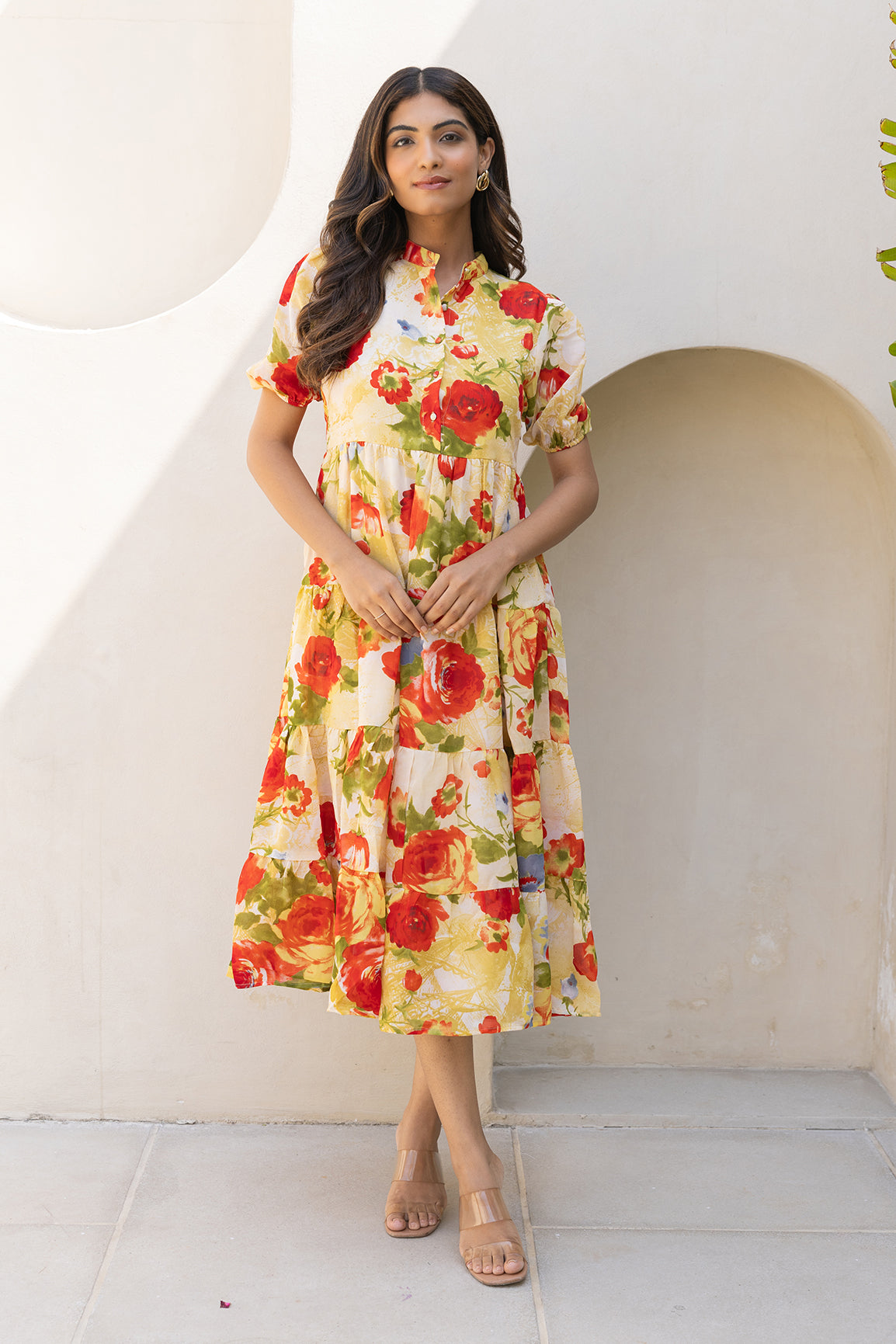 YELLOW ROSE FLOWER MAXI