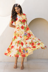 YELLOW ROSE FLOWER MAXI