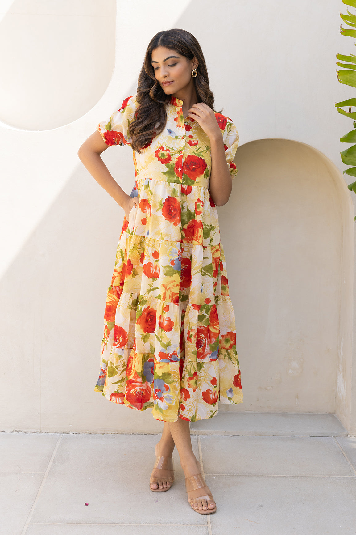 YELLOW ROSE FLOWER MAXI