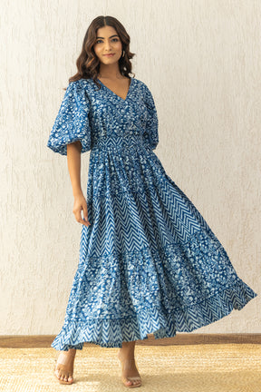 INDIGO COTTON MAXI