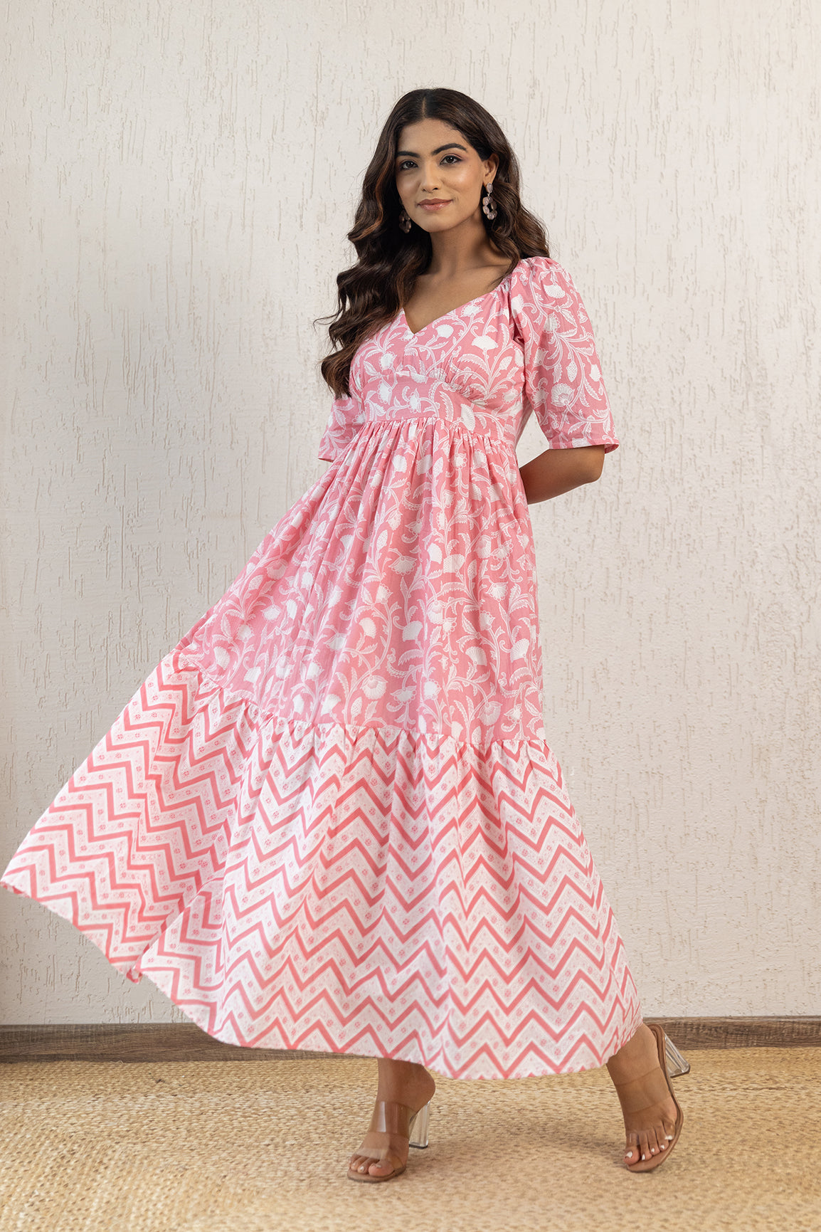 PINK COTTON MAXI