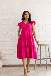 PINK SCHIFILLI COTTON DRESS