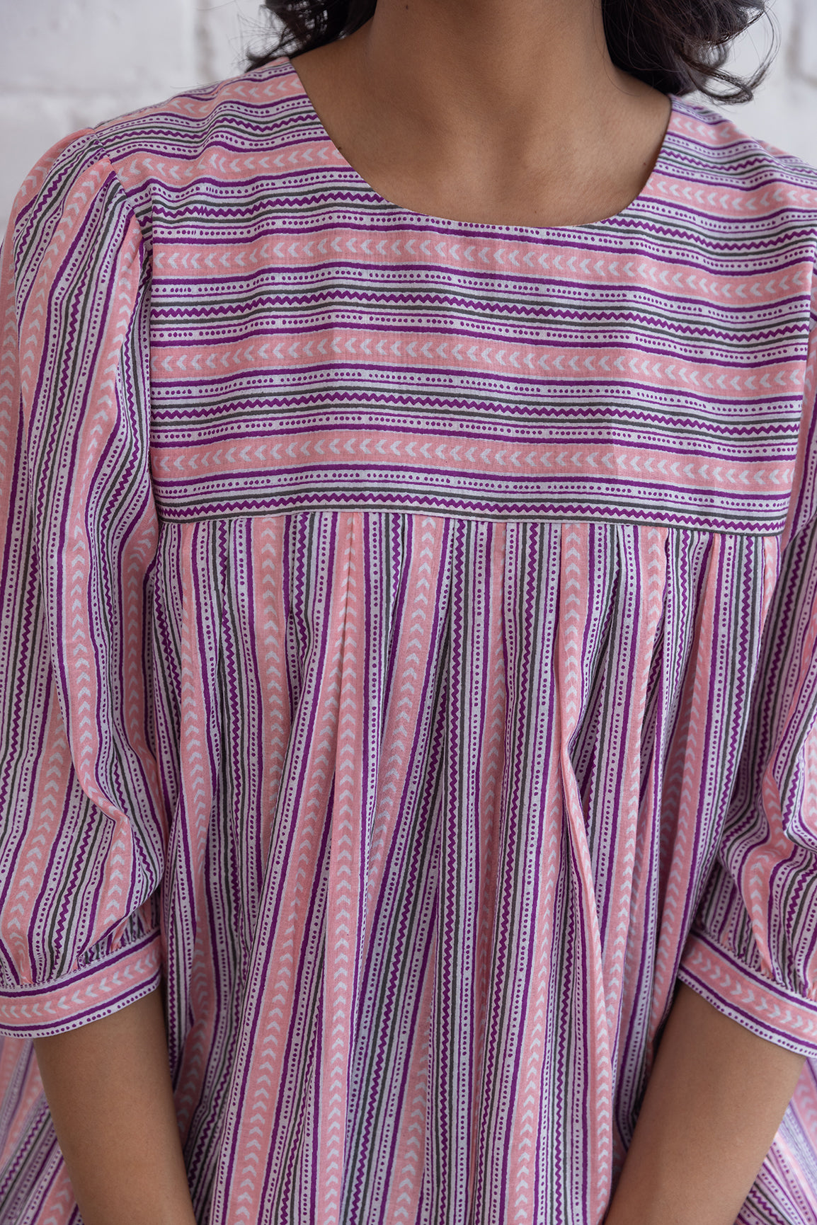 PINK STRIPED COTTON TOP