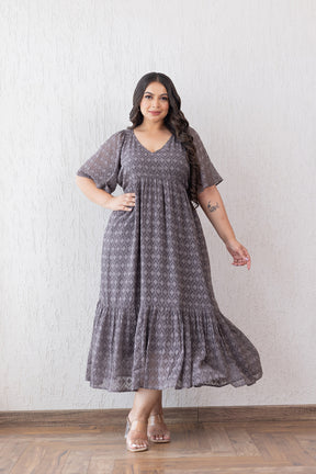 GREY JACQUARD MAXI - POLAGO PLUS