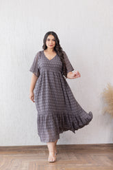 GREY JACQUARD MAXI - POLAGO PLUS