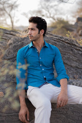 YALE BLUE SHIRT